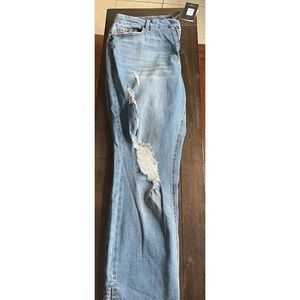 Fashion Nova Ankle Slit Jeans